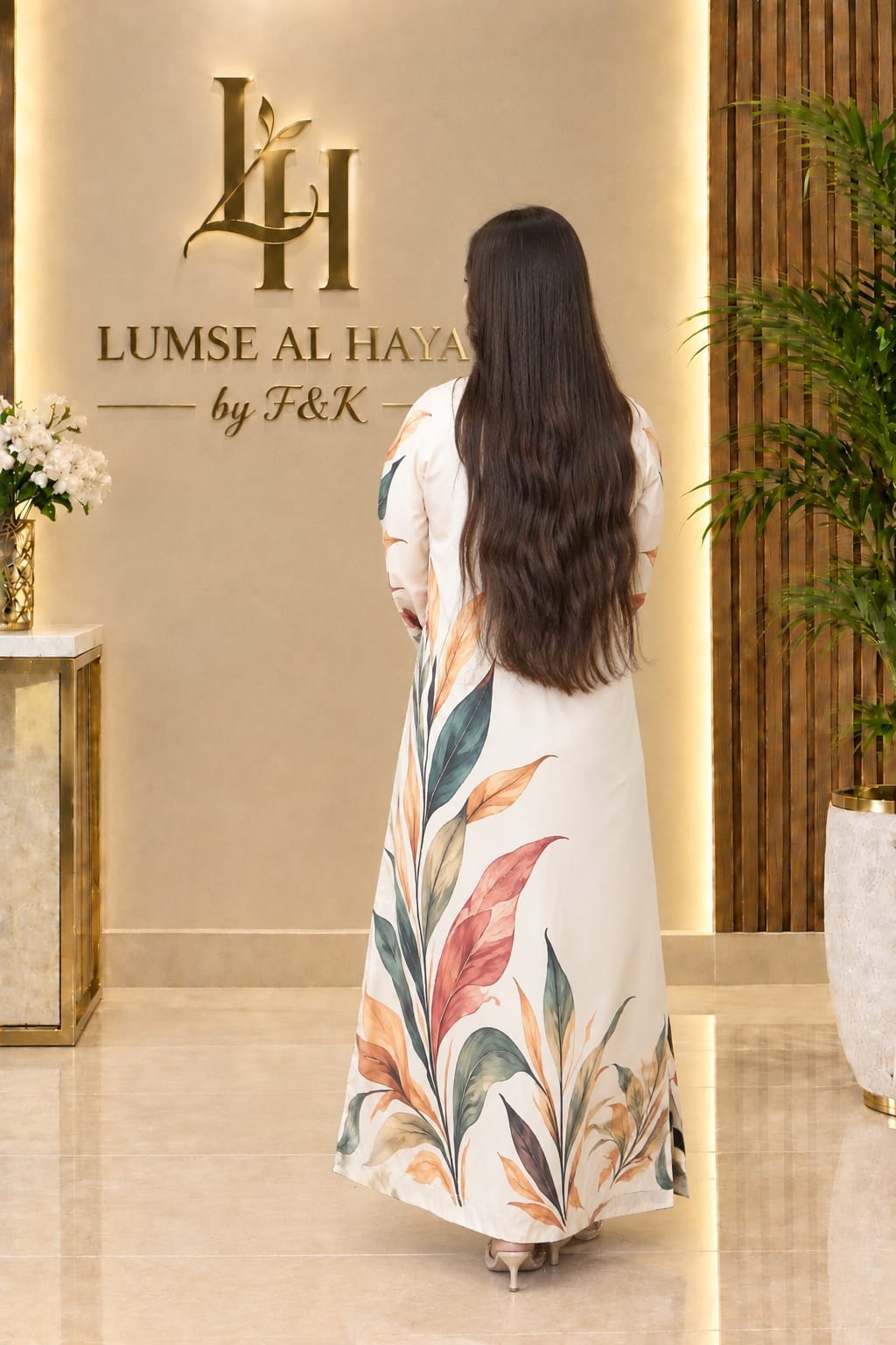 Alara – Elegant Floral Printed Kaftan