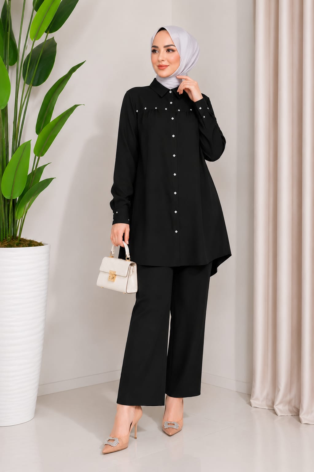 Premium Turkish Embroidered Cotton Lawn Co-Ord Set