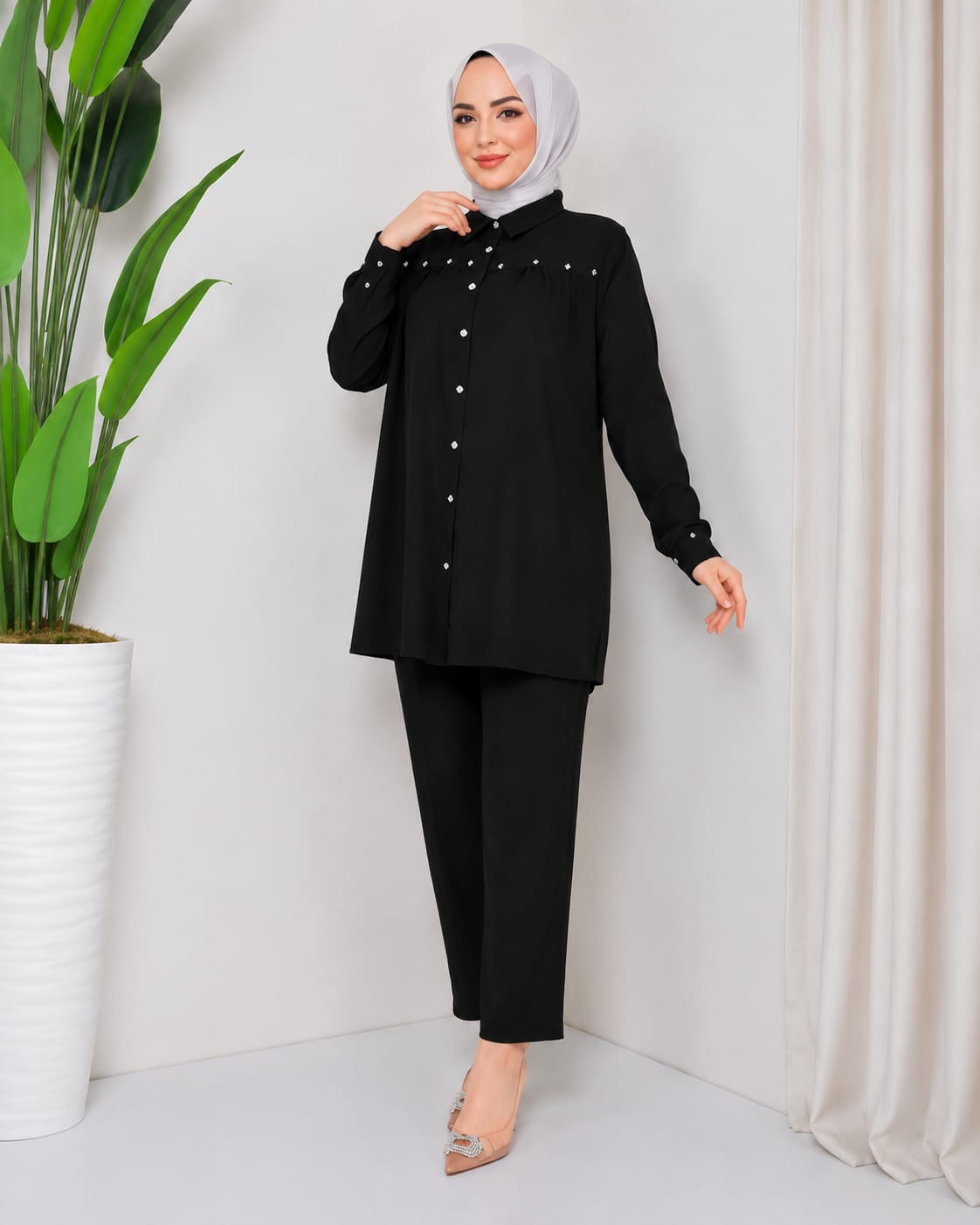 Premium Turkish Embroidered Cotton Lawn Co-Ord Set