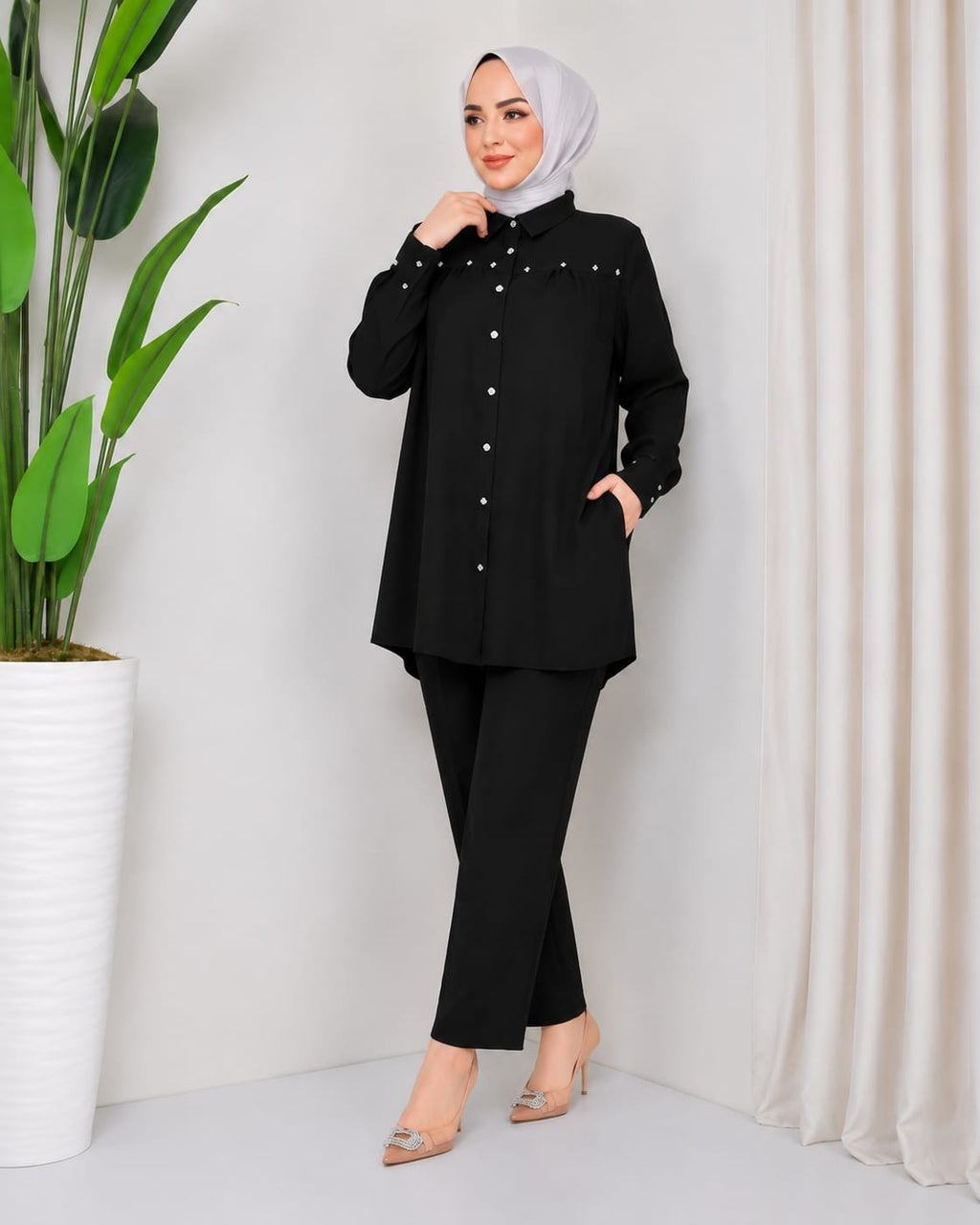 Premium Turkish Embroidered Cotton Lawn Co-Ord Set
