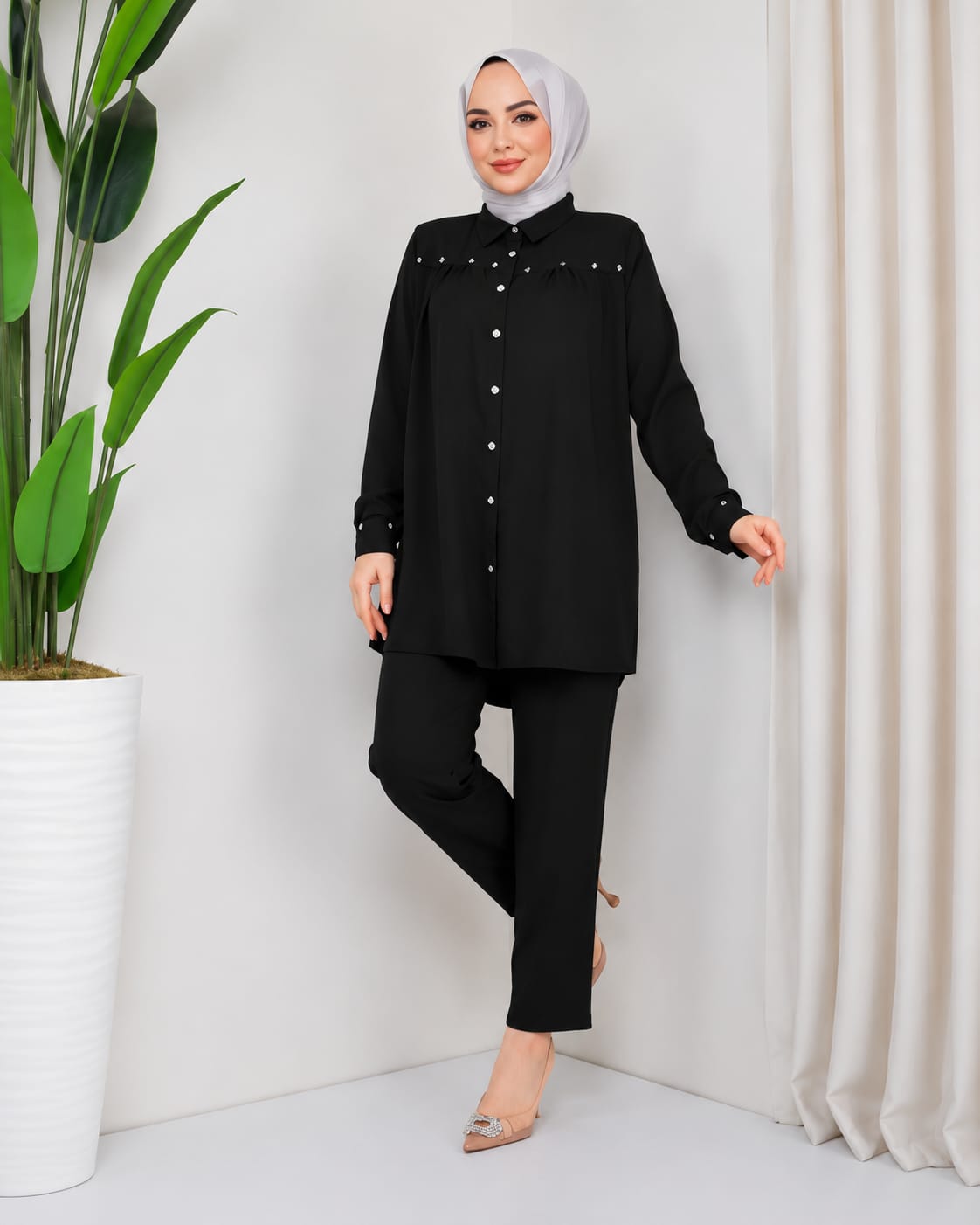 Premium Turkish Embroidered Cotton Lawn Co-Ord Set