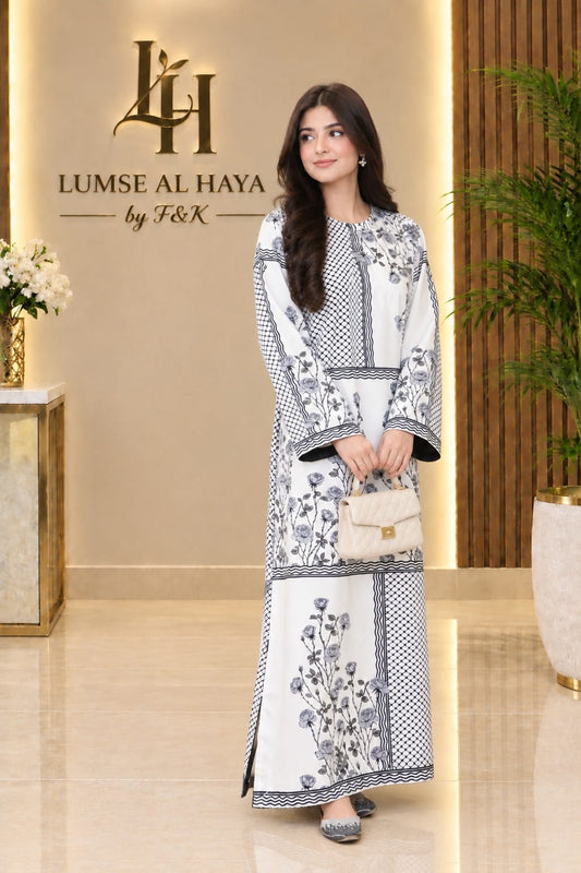 Gul-e-Sahar – Elegant Printed Women’s Kaftan