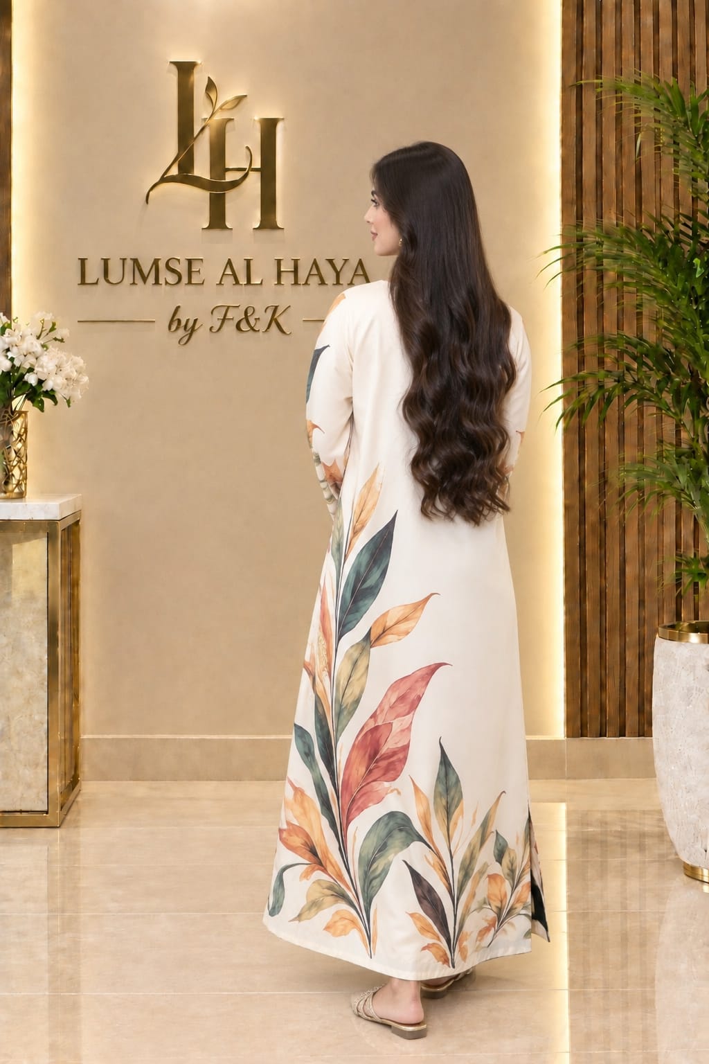 Alara – Elegant Floral Printed Kaftan