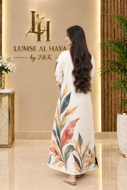 Alara – Elegant Floral Printed Kaftan