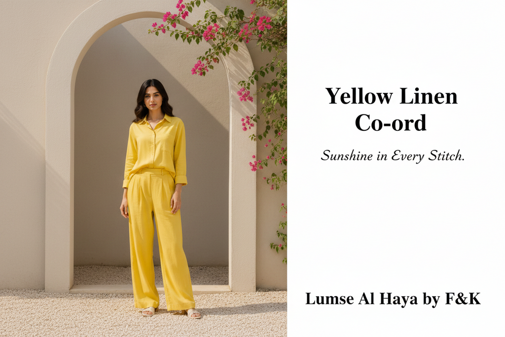Yellow Lawn Co-ord Set | Shirt & Trouser
