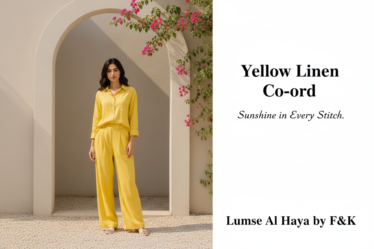 Yellow Lawn Co-ord Set | Shirt & Trouser